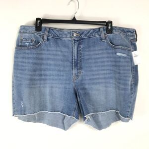 NEW Old Navy High Rise OG Straight 5" Jean Shorts Women's Plus Size 22 Cut Off